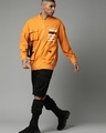 Shop Men's Orange Printed Oversized Jacket-Full