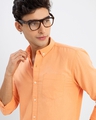 Shop Men's Orange Slim Fit Shirt