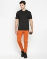Shop Men's Orange Solid Regular Fit Track Pants