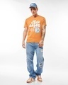 Shop Men's Orange Stargazer Graphic Printed T-shirt-Full