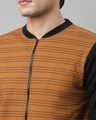 Shop Men's Orange Striped Jacket