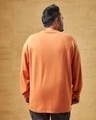 Shop Men's Orange Super Loose Fit Plus Size T-shirt-Design