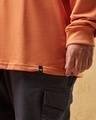 Shop Men's Orange Super Loose Fit Plus Size T-shirt