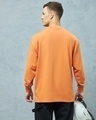 Shop Men's Orange Super Loose Fit T-shirt-Design