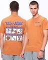 Shop Men's Orange T&J Graphic Printed T-shirt-Front