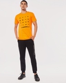 Shop Men's Orange Typography Printed T-shirt-Full