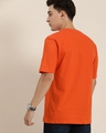 Shop Men's Orange USA Typography Oversized T-shirt-Design