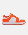 Shop Men's Orange & White Color Block Casual Shoes-Full