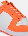 Shop Men's Orange & White Color Block Casual Shoes