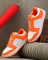 Shop Men's Orange & White Color Block Casual Shoes-Front