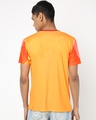 Shop Men's Orange & White Color Block T-shirt-Design