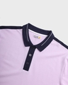 Shop Men's Purple Color Block Polo T-shirt