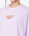 Shop Unisex Purple Didn't Do It Graphic Printed T-shirt