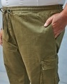 Shop Men's Green Plus Size Cargo Jogger Pants