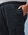 Shop Men's Black Plus Size Cargo Shorts