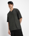 Shop Men's Grey Oversized T-shirt-Front