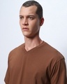 Shop Men's Brown Oversized T-shirt
