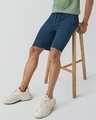 Shop Men's Oxford Blue Shorts-Front