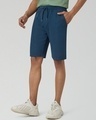Shop Men's Oxford Blue Shorts-Design