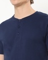 Shop Men's Pageant Blue Henley T-shirt