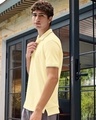 Shop Men's Pale Yellow Polo T-shirt-Design