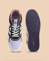 Shop Men's Pastel Lavender & White Colorblock Sneakers-Full
