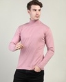 Shop Men's Pastel Pink Slim Fit T-shirt-Design