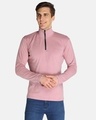 Shop Men's Pastel Pink Slim Fit T-shirt-Front