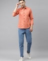 Shop Men's Peach Casual Shirt-Full