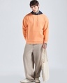 Shop Men's Peach Cobbler & Navy Blue Oversized Hoodies