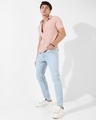 Shop Men's Peach Textured Shirt-Design