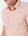 Shop Men's Peach Textured Shirt