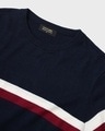 Shop Men's Blue Dual Striped Sweater