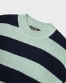Shop Men's Sage Striped Oversized Sweater