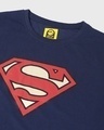 Shop Men's Peageant Blue Superman Logo Graphic Printed T-shirt