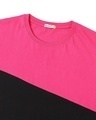 Shop Men's Peppy Pink Color Block Oversized T-shirt