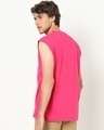 Shop Men's Peppy Pink V Neck T-shirt-Full