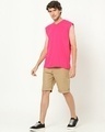 Shop Men's Peppy Pink V Neck T-shirt