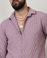 Shop Men's Periwinkle Purple Textured Shirt