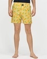 Shop Men's Pineapple Comfy Cotton Boxer Shorts-Front