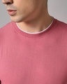 Shop Men's Pink T-shirt-Full