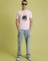 Shop Men's Pink 4x4 Off Road Graphic Printed T-shirt-Full