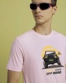 Shop Men's Pink 4x4 Off Road Graphic Printed T-shirt