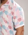 Shop Men's Blush Pink & Light Blue All Over Printed Oversized Plus Size Shirt