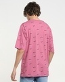 Shop Men's Pink AOP Oversized T-shirt-Design