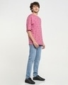 Shop Men's Pink AOP Oversized T-shirt