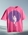 Shop Men's Pink Avatar Aang Graphic Printed Oversized T-shirt-Full