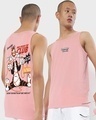 Shop Men's Pink Bad Puddy Tat Club Graphic Printed Vest-Front