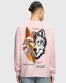 Shop Men's Pink Beast Within Graphic Printed Oversized T-shirt-Design
