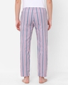 Shop Men's Pink & Blue Striped Cotton Lounge Pants-Design